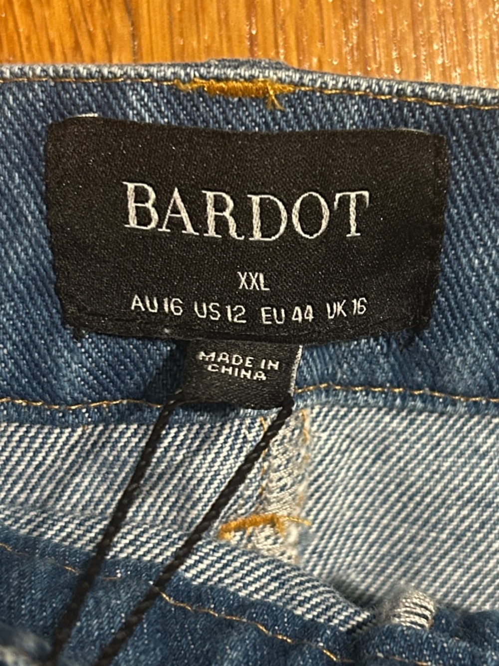 NWT Bardot Zerah Jean Cargo Skirt Women’s 12 - Picture 2 of 4